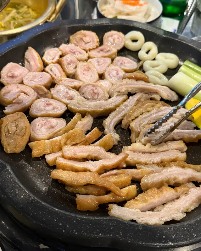 노릇노릇 구워진 막창