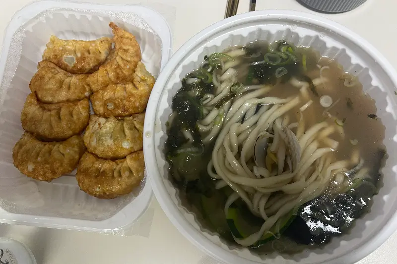 만두와 칼국수의 조합