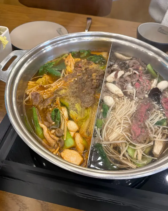 푸짐한 샤브샤브