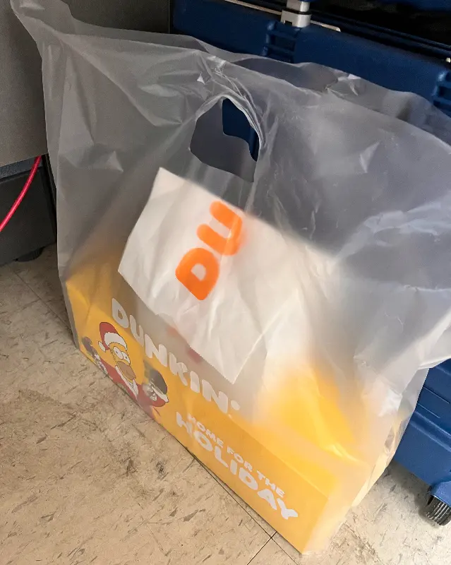 던킨 포장 봉투