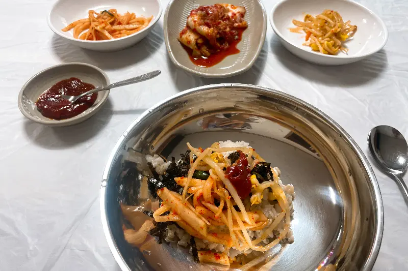 장칼국수 한 상