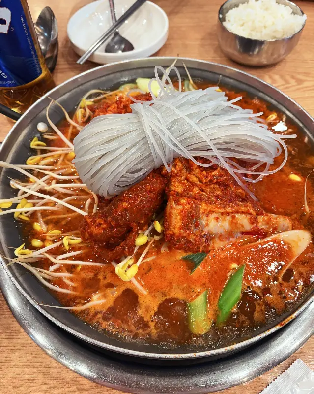 갈비전골 근접샷