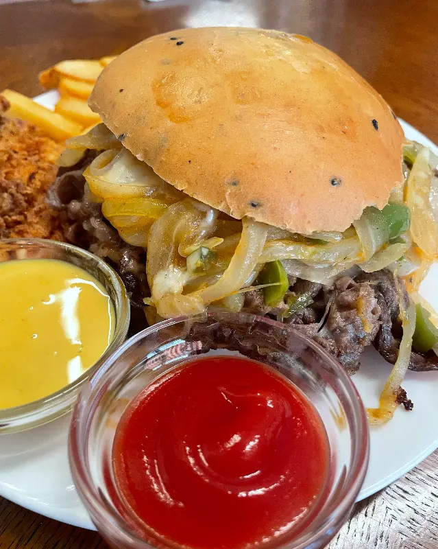 치즈 스테이크 버거