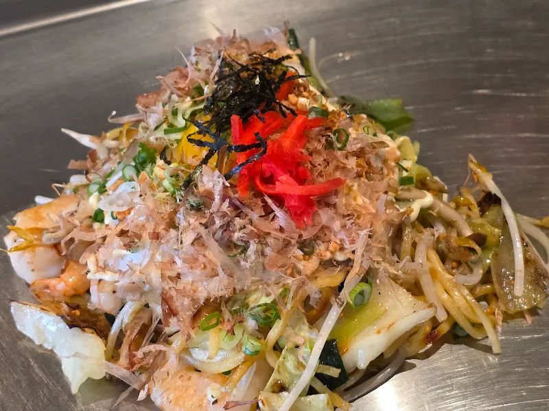 히로시마 오코노미야끼 클로즈업