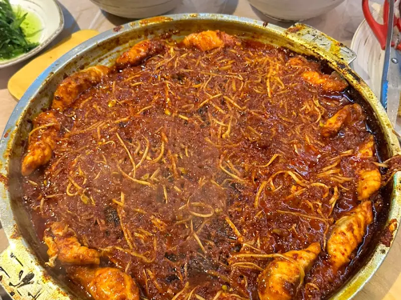 푸짐한 복불고기 한상차림