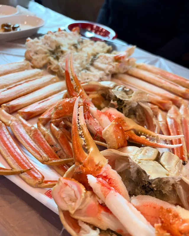 박달대게의 촉촉한 속살