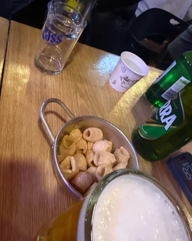 기본 안주로 제공되는 옛날 과자