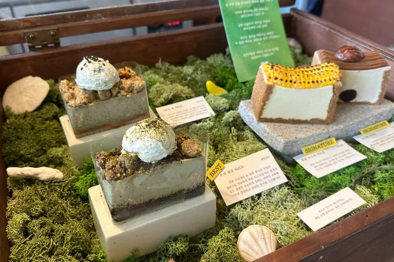 다양한 디저트들