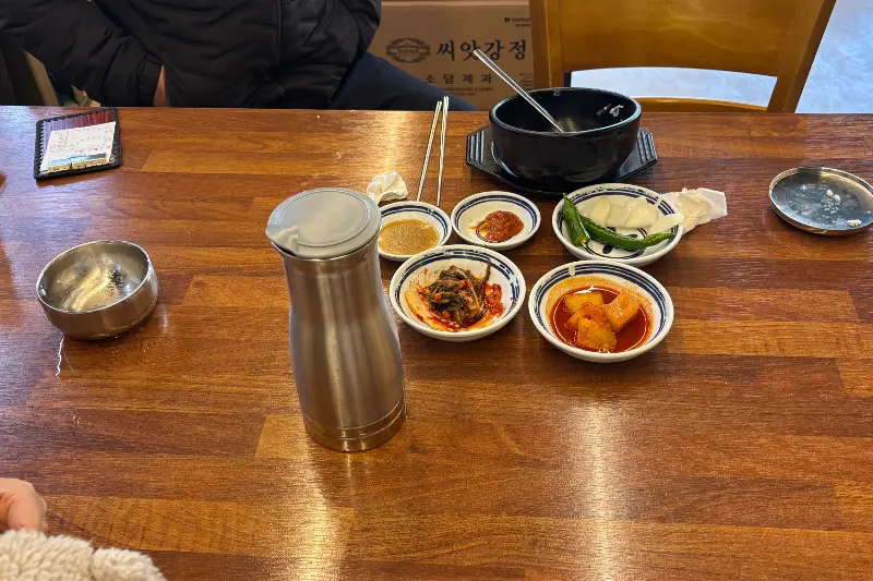 설렁탕과 깍두기