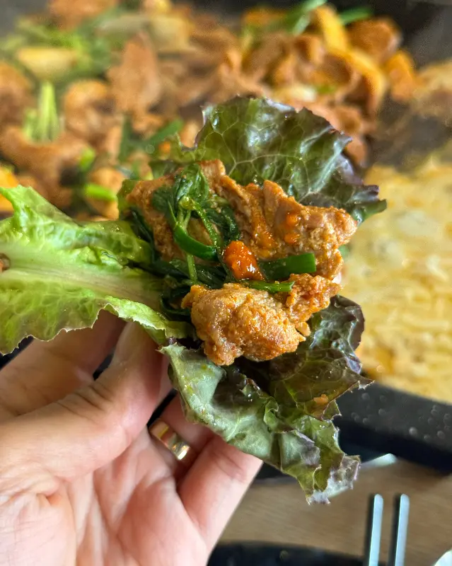 오리 주물럭 쌈