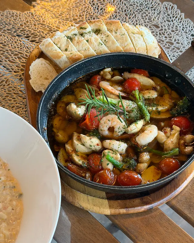 감바스와 리조또