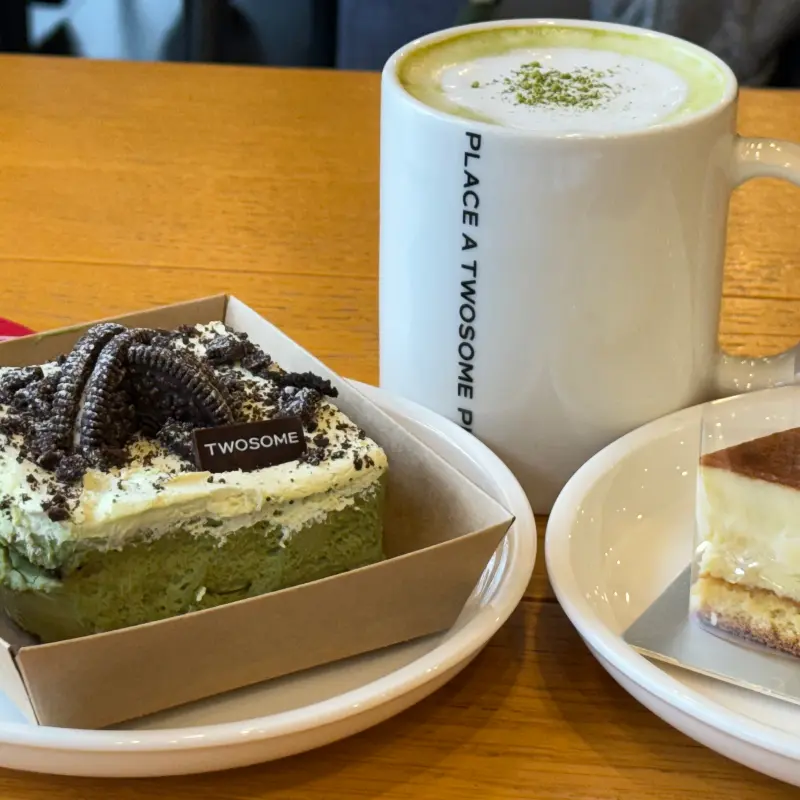 말차 바스크 치즈 케이크