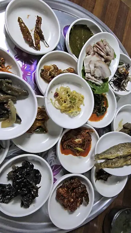 반찬 종류 클로즈업