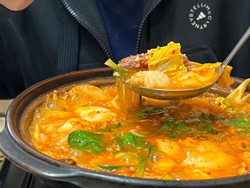 수영한우양곱창 메뉴판