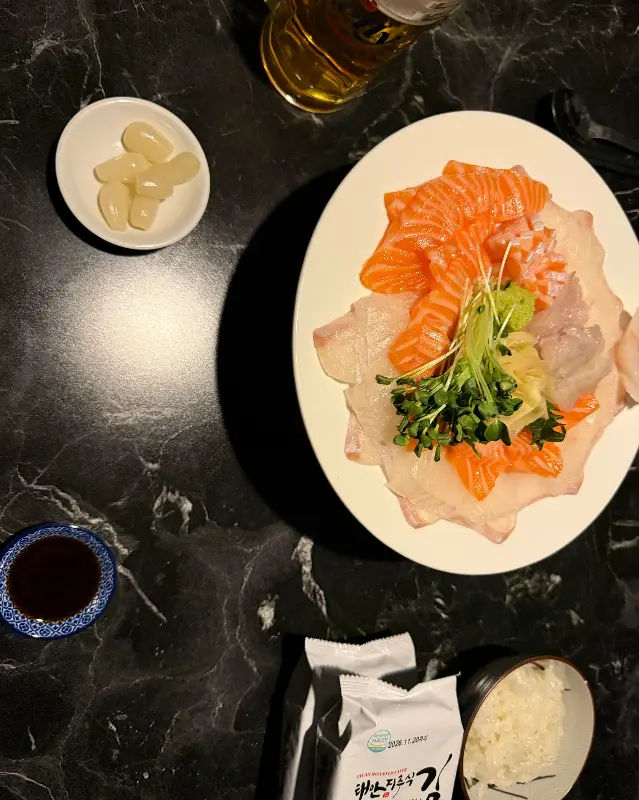 술과 함께 즐기는 해산물