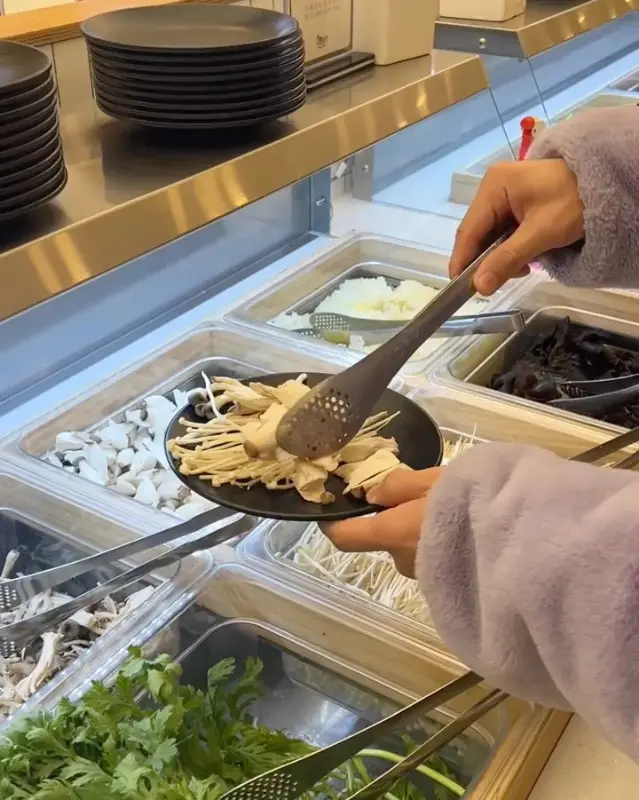 다양한 샤브샤브 재료