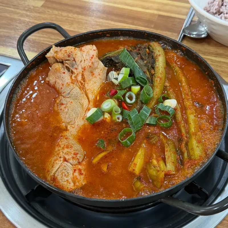 갓돈찌개의 돼지고기