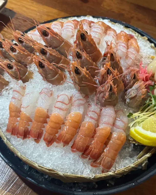 신선한 딱새우회