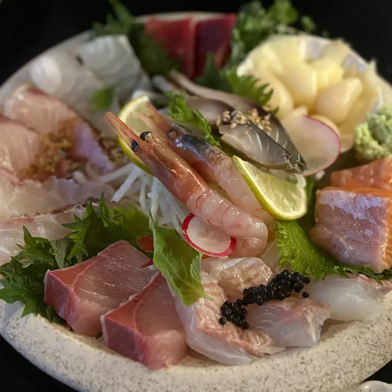 모듬 사시미 클로즈업