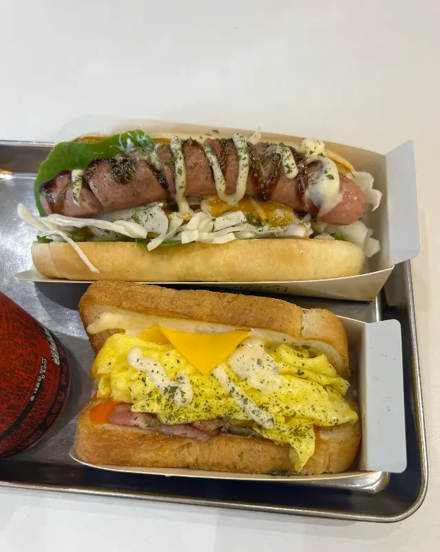 다양한 토스트 메뉴