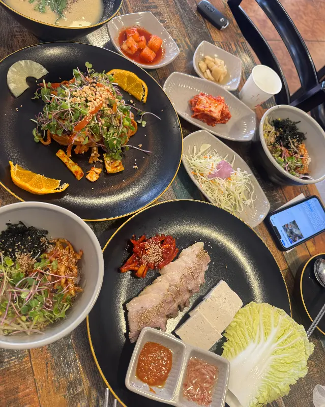 도토리정원 한상차림 항공샷