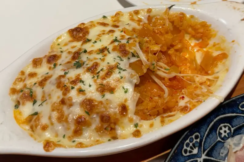 매콤한 베이컨 김치 도리아