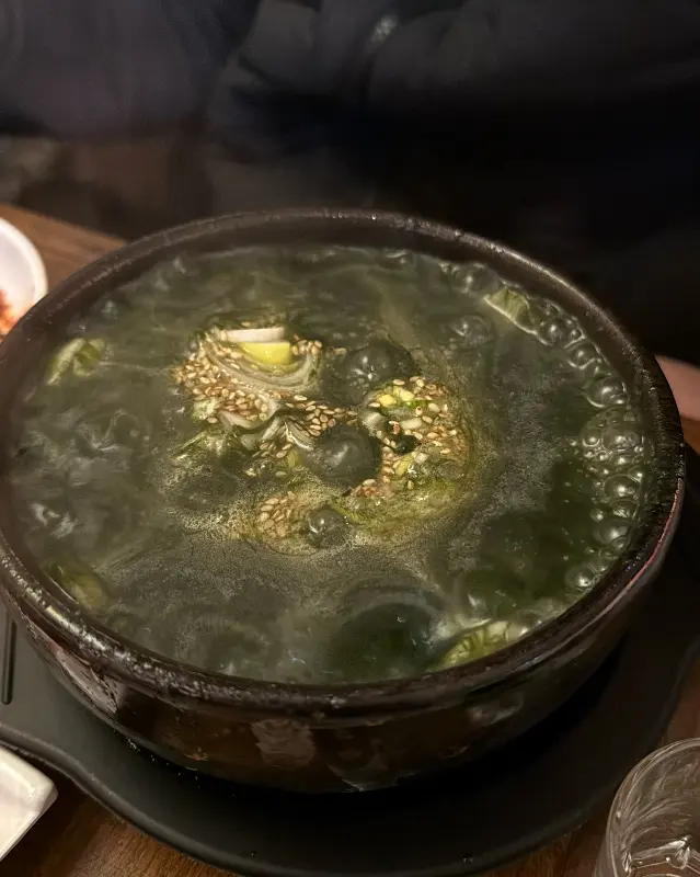 매생이떡국