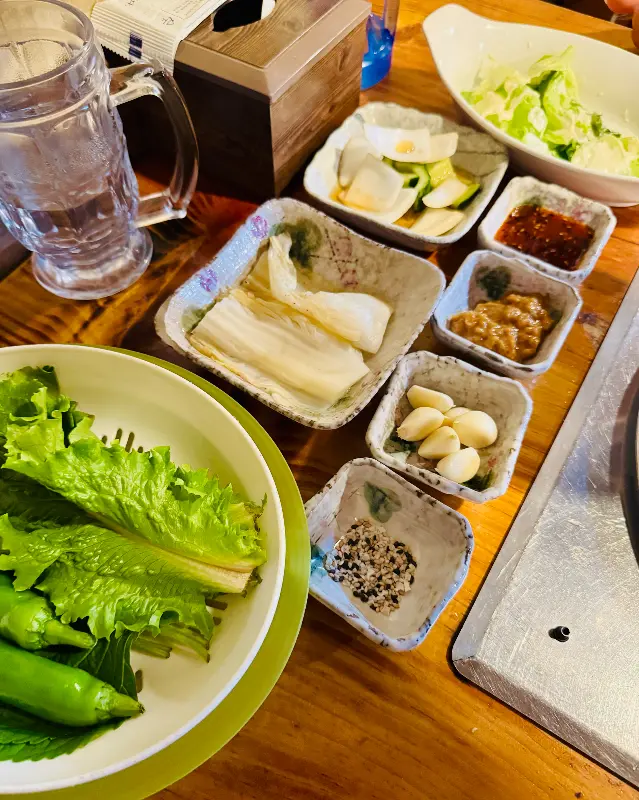 정갈하게 차려진 밑반찬