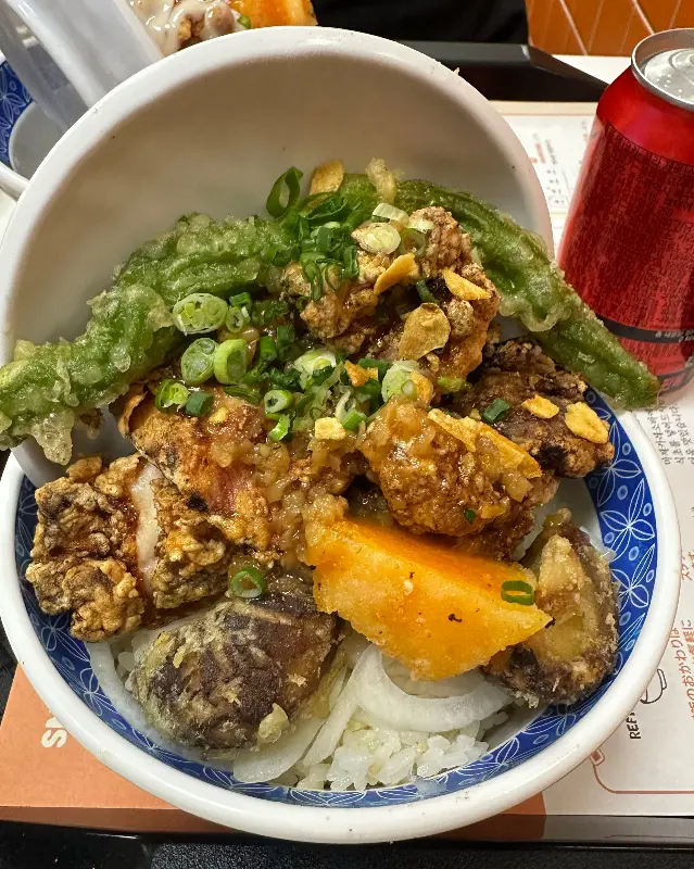 푸짐한 카라아게동