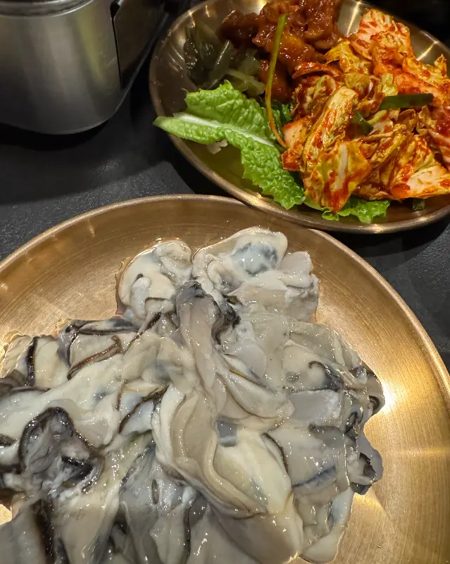 싱싱한 굴의 모습