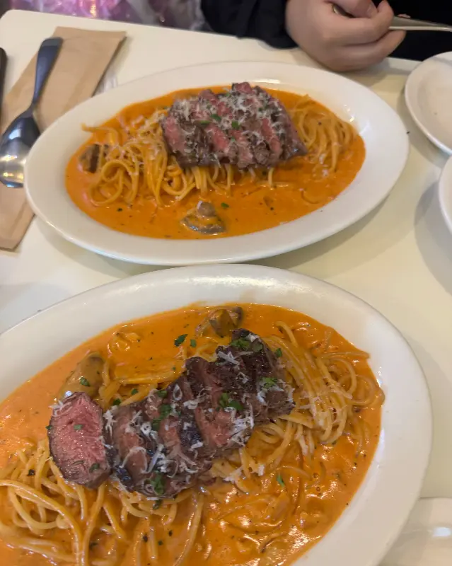 스테이크 파스타