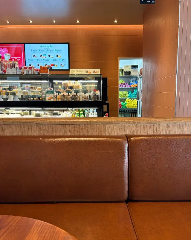 스타벅스 내부 좌석