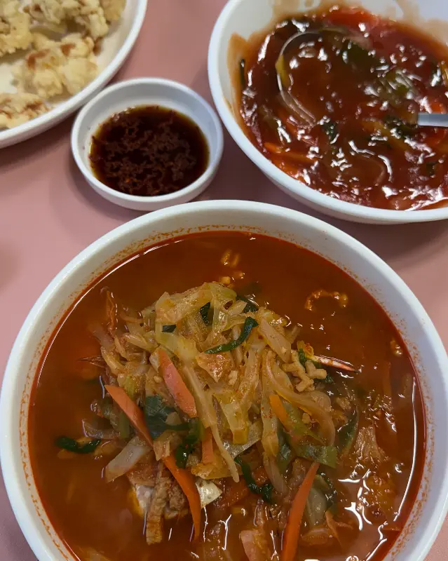 바삭한 탕수육과 짬뽕