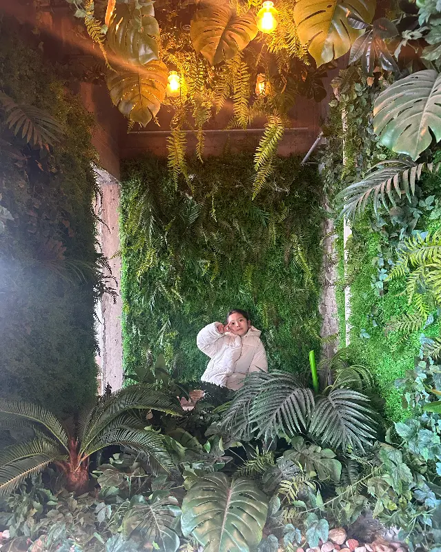 푸르른 식물로 가득한 트라몬토 카페의 포토존