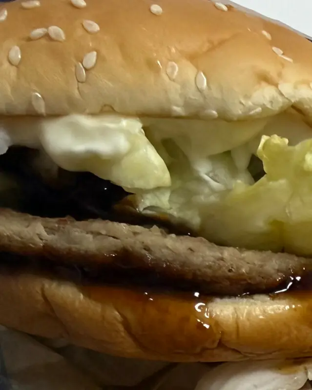 불고기 버거 확대샷