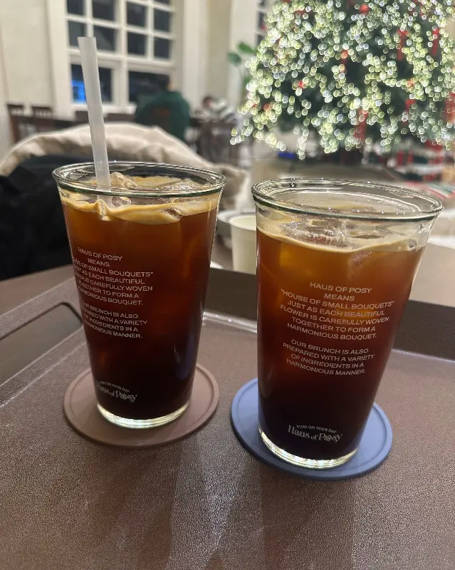 아이스 아메리카노 두 잔