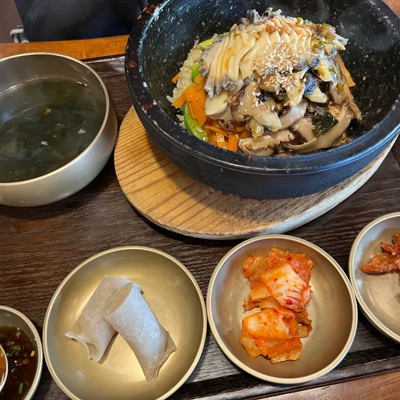 전복소라돌솥비빔밥