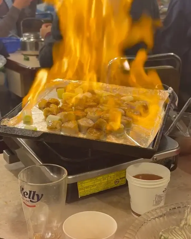 화려한 막창 불쇼