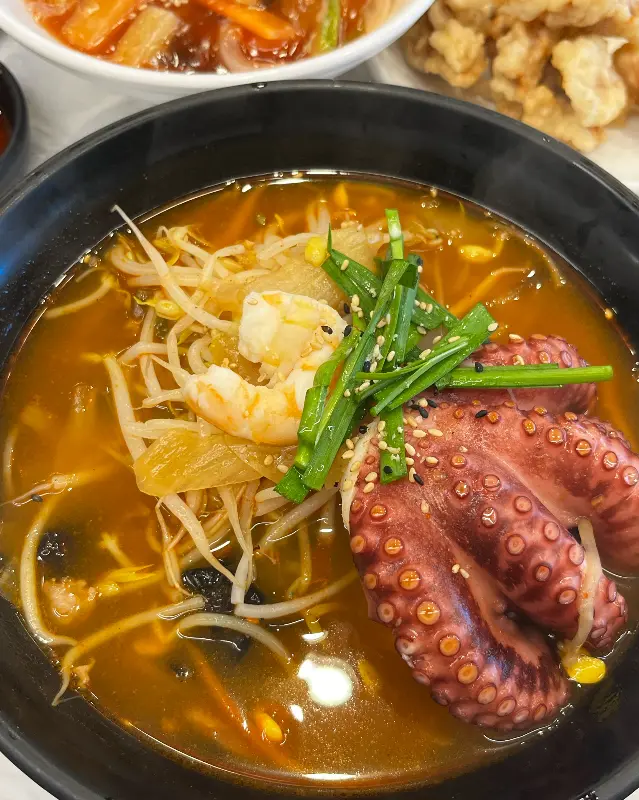 문어짬뽕의 환상적인 비주얼