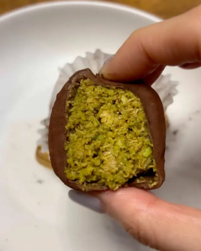 롱드메이 두바이 쫀득 쿠키 단면