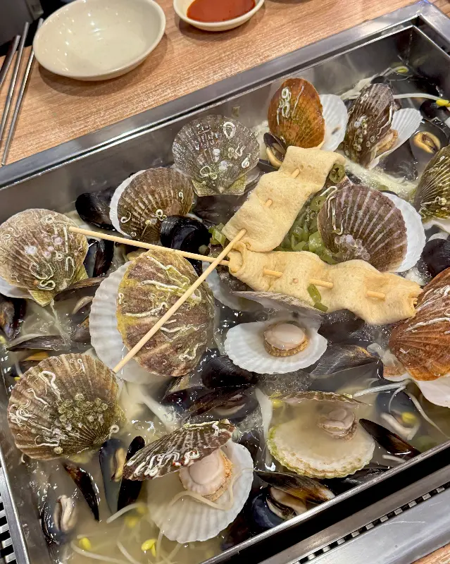 가리비와 어묵꼬치