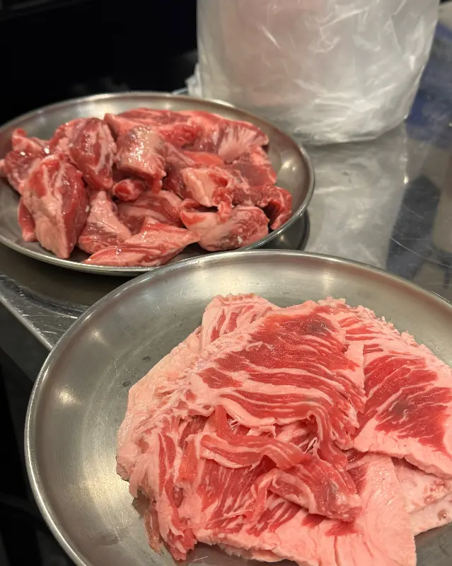 신선한 소갈비살