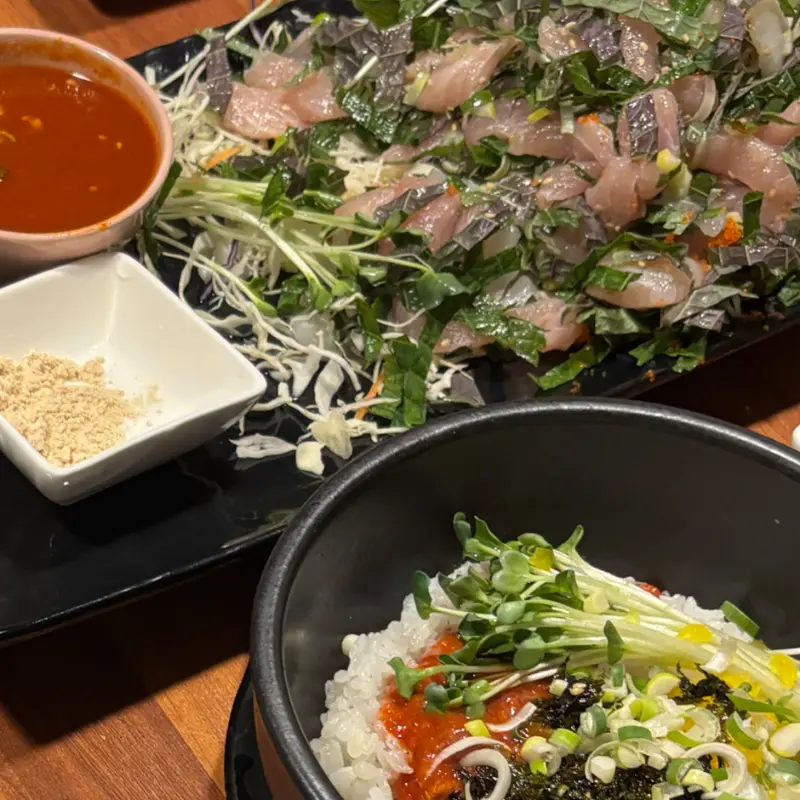 다채로운 막회 메뉴