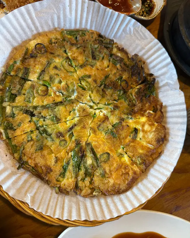 해물이 듬뿍 들어간 파전