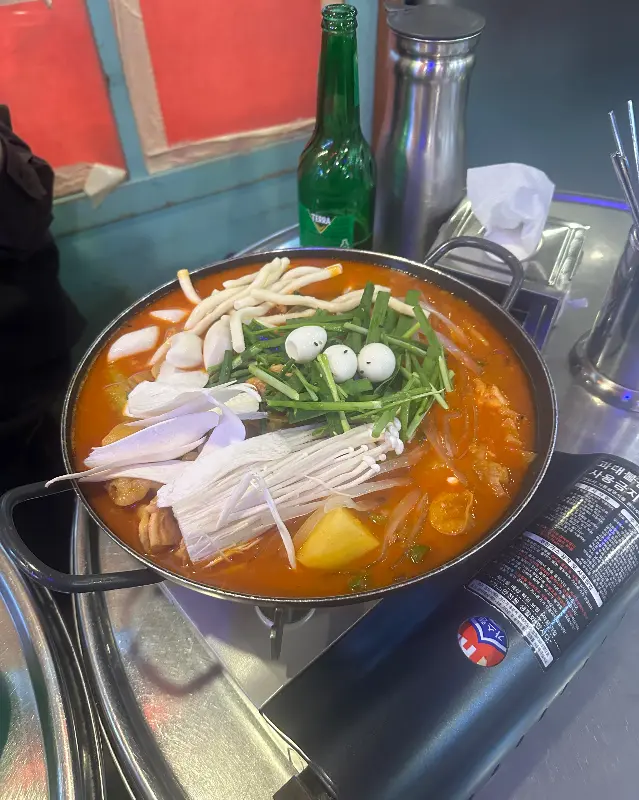 푸짐한 곱도리탕 한 상 차림