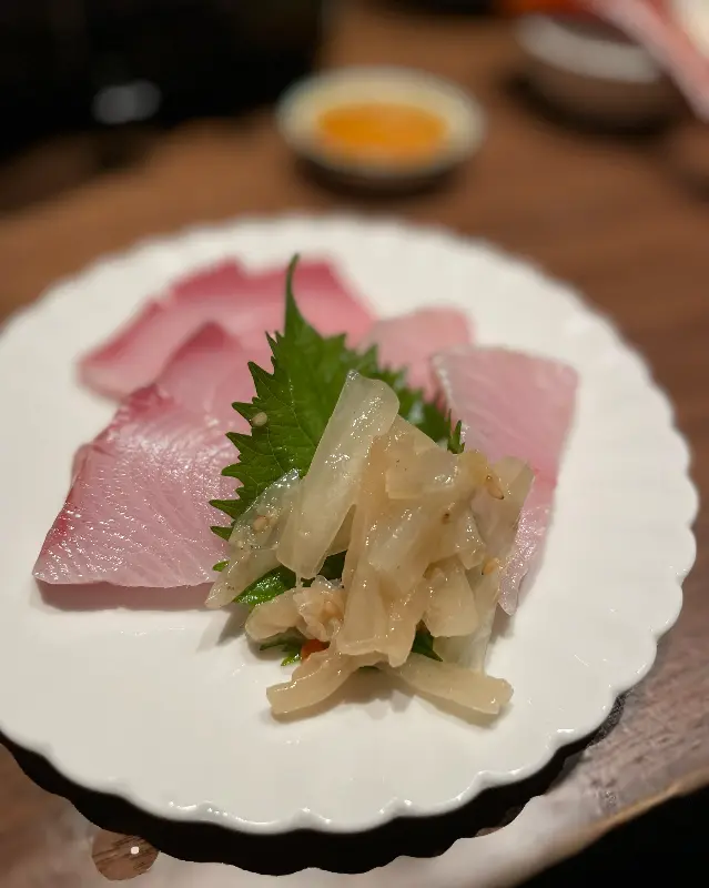 아름다운 플레이팅의 숙성회