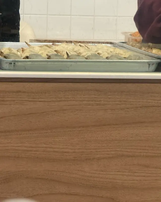 만두 빚는 모습