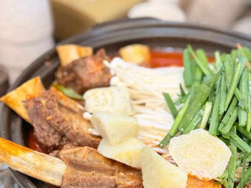 소갈비찜의 클로즈업 샷