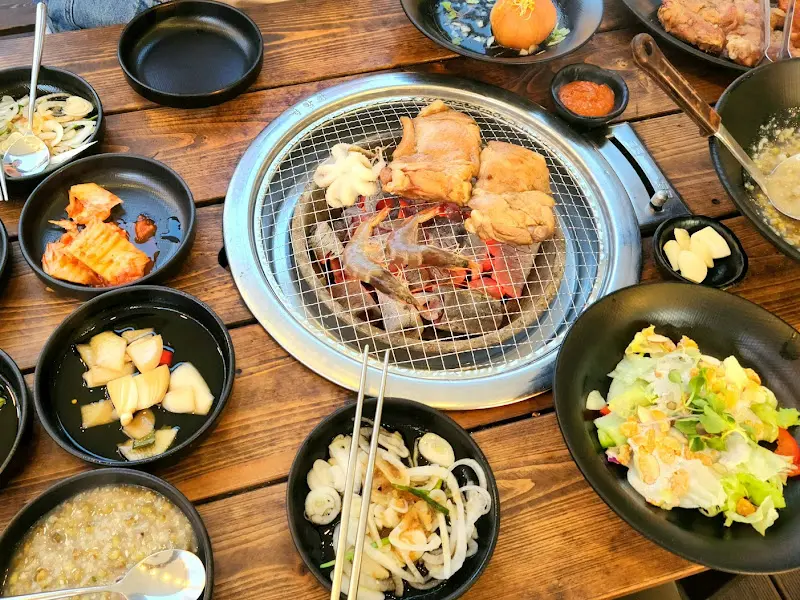 숯불닭갈비 한상차림