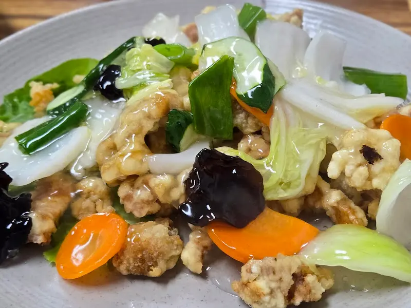 투명한 소스가 인상적인 탕수육